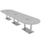Skutchi Designs 45 in W, 165.75 in L, 29 in H, Engineered Wood Top, Grey HAR-RAC-46x168-DOU-ELEC-XD01 - alternate 1